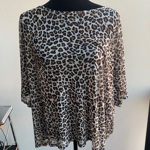 Plus size cheetah shirt